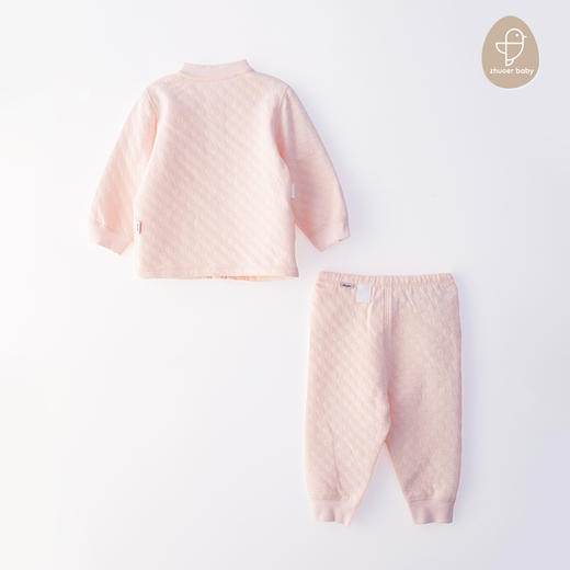 【雪绒花长袖对襟套装 】冬日刚需！宝宝外穿内搭两用0-3 岁百搭套装简约高级感 商品图2