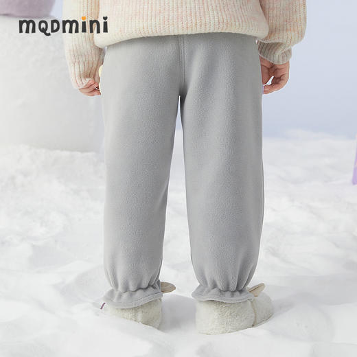 【秒】【专柜同款】MQD童装女童冬季新款加绒针织裤女宝宝加厚裤子潮 商品图2