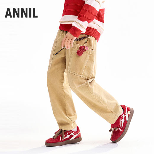 【实体店同款】男童全腰梭织单裤春季新款安奈儿童装AB616015 商品图0