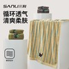 三利毛巾纯棉浴巾条纹提花毛巾成人卡通刺绣洗澡巾情侣家居裹澡巾 商品缩略图3