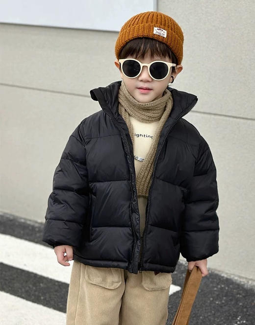 特价小立领男女宝同款85%白鸭绒亲子羽绒服 商品图4