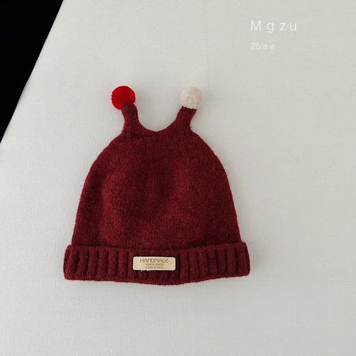 【好看又保暖❗️宝宝冬季帽子】冬天毛线帽韩版可爱超萌触角针织帽小月龄保暖加厚套头帽。re 商品图10