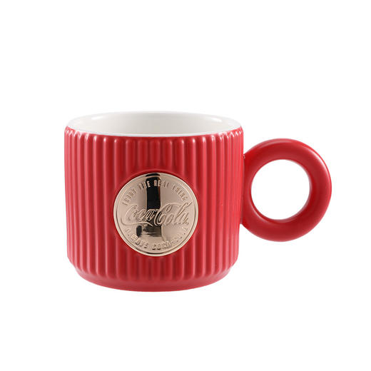 GE-CK25AW-DM3 可口可乐联名款徽章马克杯（可乐红） 商品图2