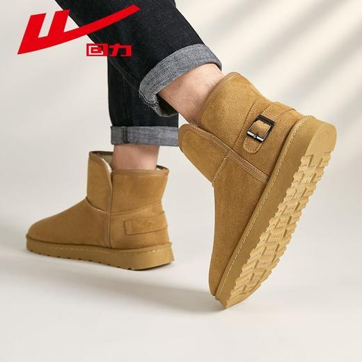 回力男鞋雪地靴男2025冬季新款加绒加厚面包鞋子男士外穿保暖棉鞋 商品图3