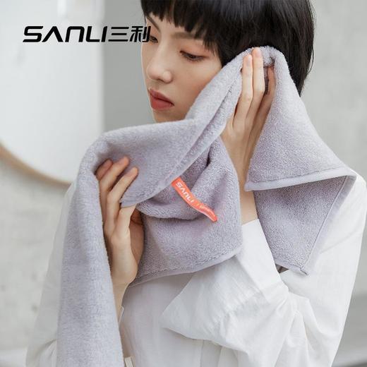 三利毛巾新款精梳毛巾纯棉毛巾成人素色洗脸面巾 商品图1