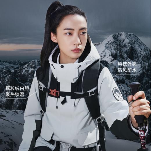 【男女款抓绒两件套冲锋衣】SCALER/思凯乐 保暖防风防水加绒外套F2405517/F2415517  商品图1