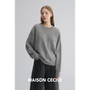 MAISON CECILE 两色|宽松中性卫衣感重工耗时廓形简约松弛针织毛衣 商品缩略图1