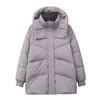 新国标90白鸭绒加肥加大码胖mm200斤中长款撞色拼接羽绒服女2504 商品缩略图4