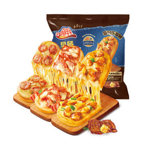 10个早餐微波披萨肉多多组合装 A-557010枚装 奥尔良87g*3+培根82g*3+香肠82g*4