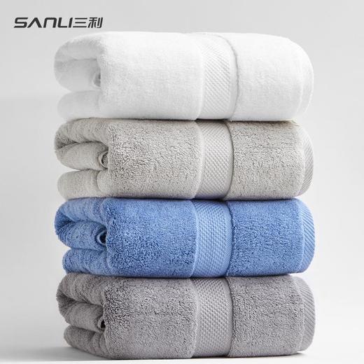 三利新款精梳棉浴巾纯棉加厚800g浴巾80*160加大成人浴巾 商品图2