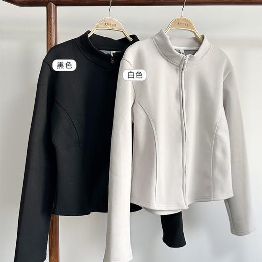 壁虎瑜伽【2512WT452】显瘦立领双拉链外套【5天发货】 商品图2
