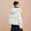 QR005斯尔丽2025新款轻盈感休闲双层朦胧效果设计感时尚减龄短款羽绒服 商品缩略图6