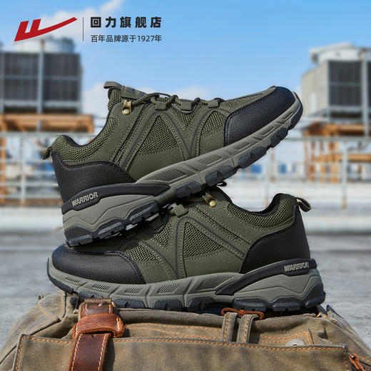 回力男鞋2025新款秋冬休闲爸爸鞋工作鞋户外徒步运动登山鞋子男款 商品图1