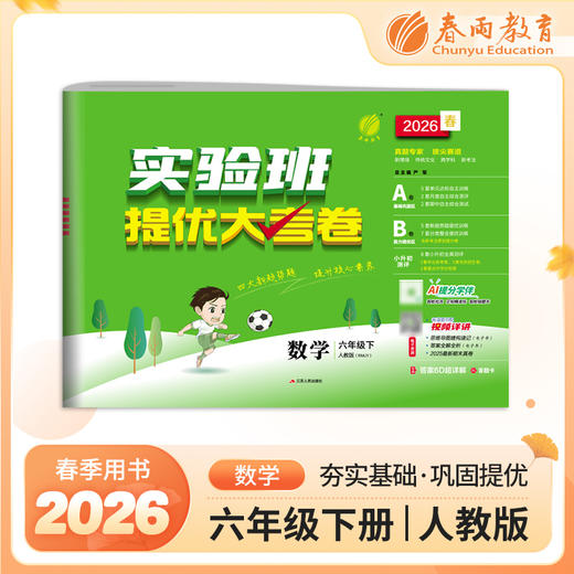 2026春 【人教版】 实验班提优大考卷 六年级数学(下) 商品图0