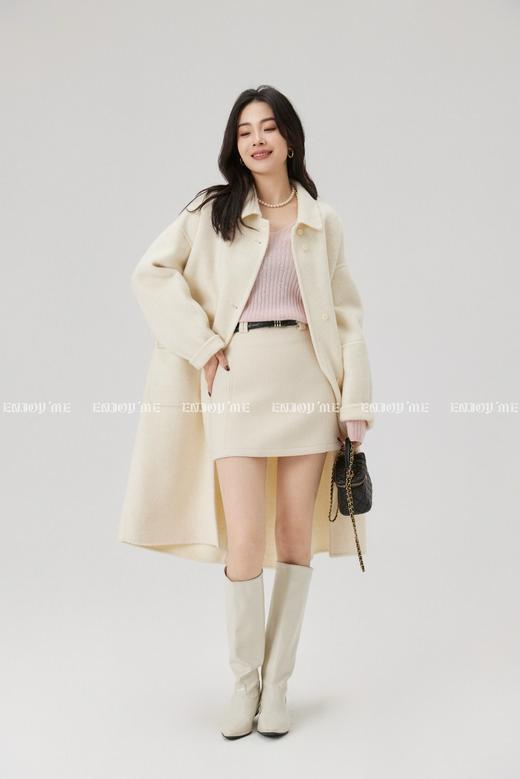 【门店同款】ENJOY冬季“暖冬知性”翻领排扣长款大衣 167950278 商品图1