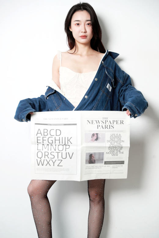 羊羔毛牛仔大外套，美式复古情侣夹克。丹宁翻领设计棉服C120960 商品图10