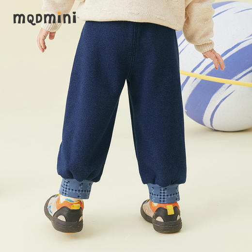 【秒】【专柜同款】MQD童装男童冬季加绒牛仔裤男宝宝加厚裤子潮 商品图2