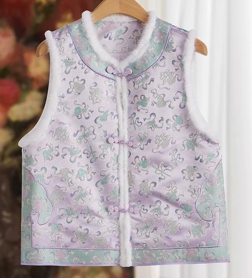 Famecoco范可儿秋冬款新中式马夹FAD8CA211 商品图0