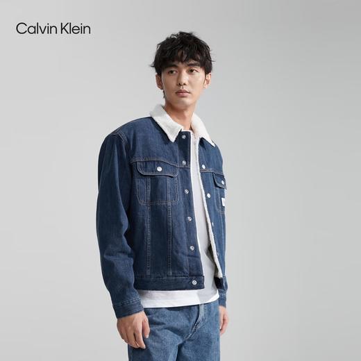 羊羔毛牛仔大外套，美式复古情侣夹克。丹宁翻领设计棉服C120960 商品图6