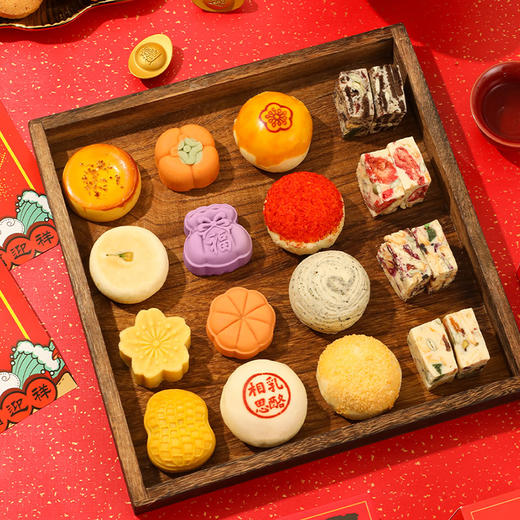 雅觅 礼遇中国•顺颂时祺什锦糕点年货礼盒 商品图3