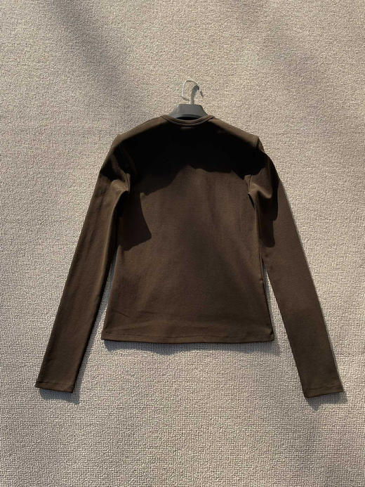 129-7 渠道货 自留XL ce 26ss早春 略高圆领长袖T恤 内搭单穿 商品图8