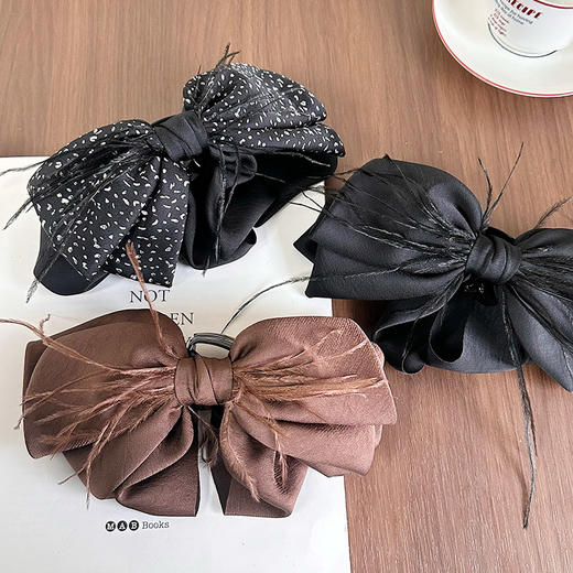 轻盈飘逸气质羽毛马尾抓-纪念日百货门店同款167997501 商品图0