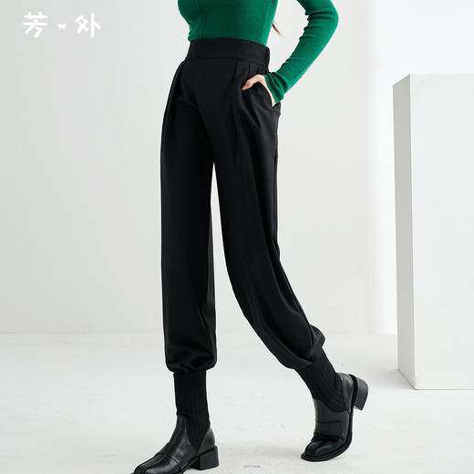 剩M/L 芳外2025冬季新款时尚个性九分裤哈伦裤休闲百搭高腰休闲裤女2021 商品图0