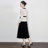 「高货wl」全新升级【铂金会员441/天猫599/差价158】(99012)洛诗琳2025气质小香风粗花呢上衣A字大摆丝绒半裙两件套 商品缩略图1