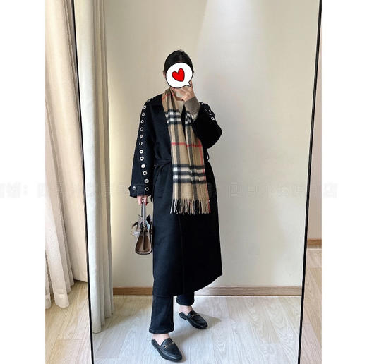 【秒杀价已调 直接拍】原厂 格子经典系订制 蓝标围巾 商品图2