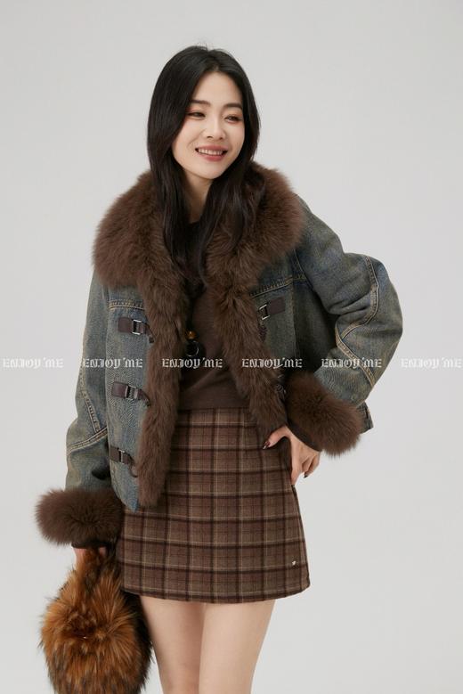 【门店同款】ENJOY冬季“游牧漫寻”复古牛仔外套拼接羽绒服 168146370 商品图7