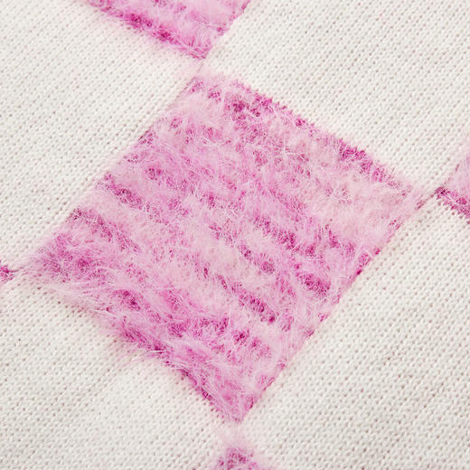 【MQD】冬季女大童棋盘格休闲保暖套头毛衣 商品图4