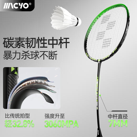致佳全新升级羽毛球拍旗舰店全碳素纤维成人双拍装备专业耐打套装 商品图3