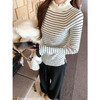 【149元任选2件】现货！ 韩系条纹长袖针织衫 商品缩略图4