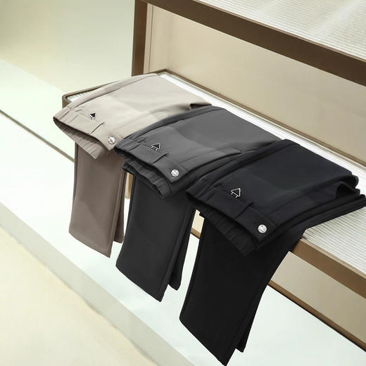 男士高端线！意式老钱！2025莫代尔绵羊毛秋冬加绒保暖商务户外休闲裤 商品图1