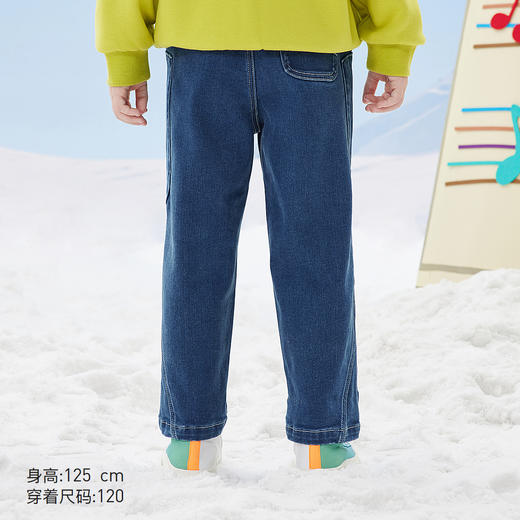 【秒】【专柜同款】MQD童装男童冬季中大儿童加绒牛仔裤长裤潮 商品图3