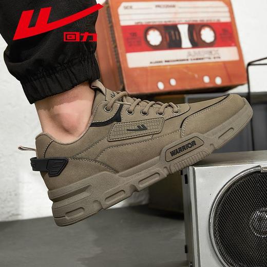 回力男鞋2025冬季新款潮流户外加绒休闲马丁鞋英伦风厚底工装靴子 商品图5