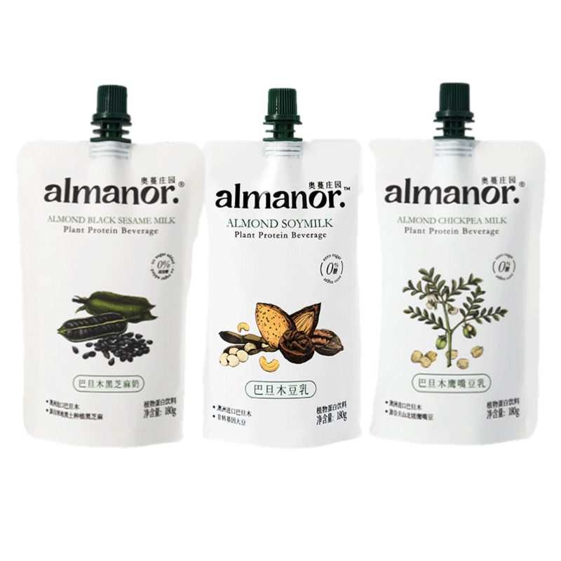almanor奥蔓庄园豆奶巴旦木豆乳鹰嘴豆乳黑芝麻奶