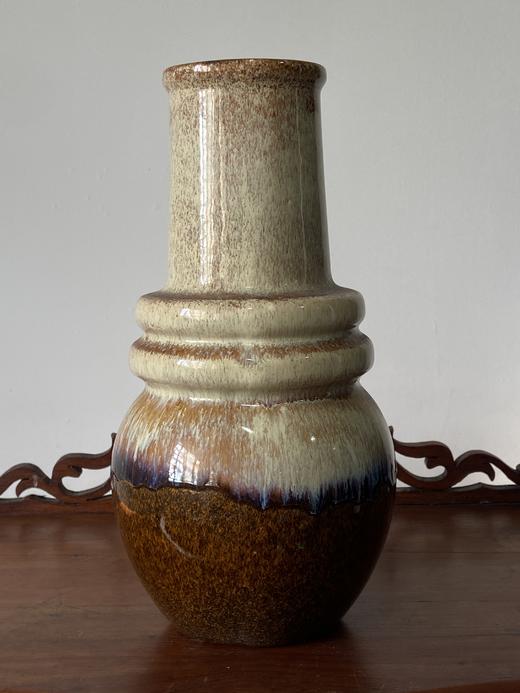1970s西德熔岩花瓶fat lava 米棕色单耳Scheurich B0292 商品图3