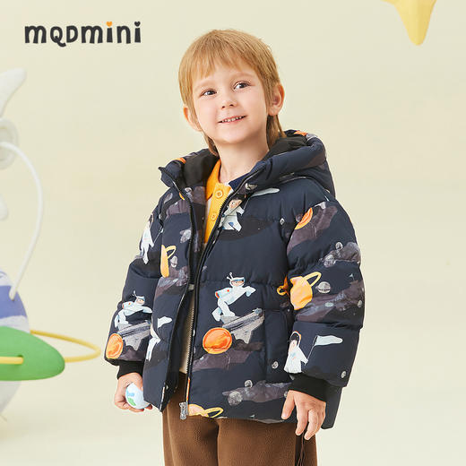 【秒】【专柜同款】MQD童装小童三防羽绒服冬装星际印花男童羽绒 商品图1