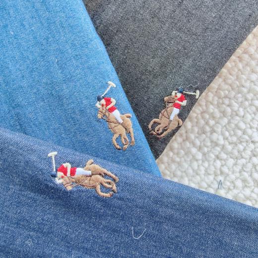 全棉水洗牛仔衬衫，用60支高支纱织就的面料 商品图4