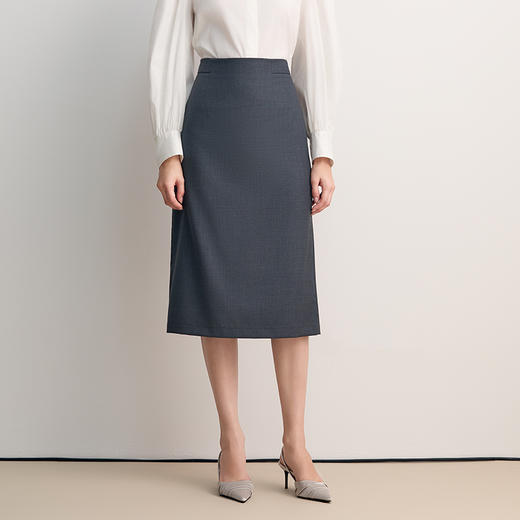 EITIE爱特爱高腰通勤时尚小A西装半裙8506202 商品图4