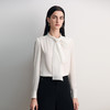 EITIE爱特爱经典法式撞料纱料飘带设计时尚优雅衬衣8509208 商品缩略图2