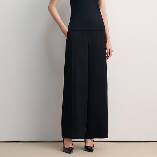 EITIE爱特爱直筒长裤修饰腿型直筒宽松裤子8505209 商品图3