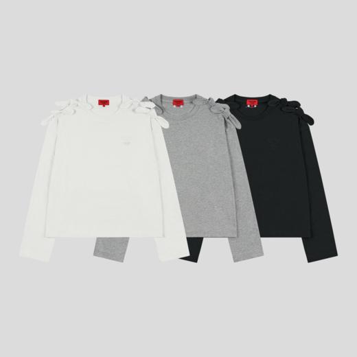 GOODBAI GOODEES 新款露肩蝴蝶结长袖T恤 商品图1
