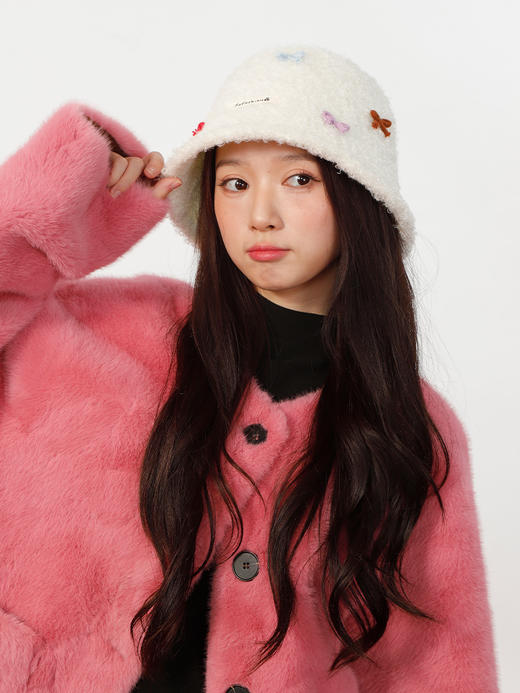 韩系蝴蝶结盆帽女款渔夫帽-纪念日百货门店同款165644120 商品图4