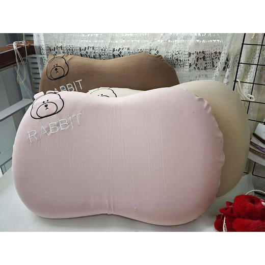 针织兔子猫肚护颈椎午睡枕专用学生男女肚皮低枕头睡觉枕猫肚枕-纪念日百货门店同款168194793 商品图4