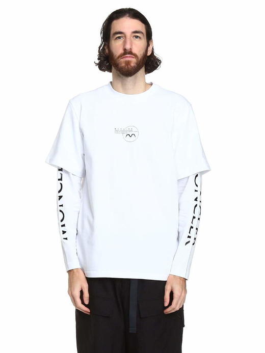 【超惠秒】Moncler 盟可睐 男士弹棉分段束袖T恤/卫衣 11950 商品图1