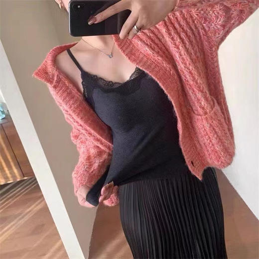 SUNJ361胸垫一体磨毛吊带背心 商品图1