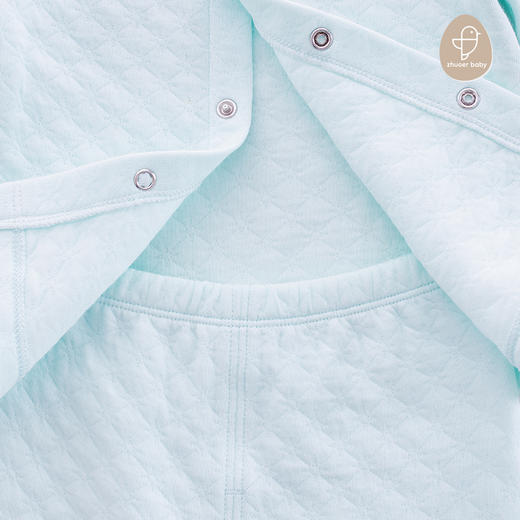 【雪绒花长袖对襟套装 】冬日刚需！宝宝外穿内搭两用0-3 岁百搭套装简约高级感 商品图4