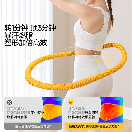 全新升级静音呼啦圈针织材质柔软针织三重防护不夹肉加倍燃脂 商品图1